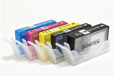 Нано-картриджи BURSTEN I CH4 для принтеров HP C310b с картриджами 178 x5